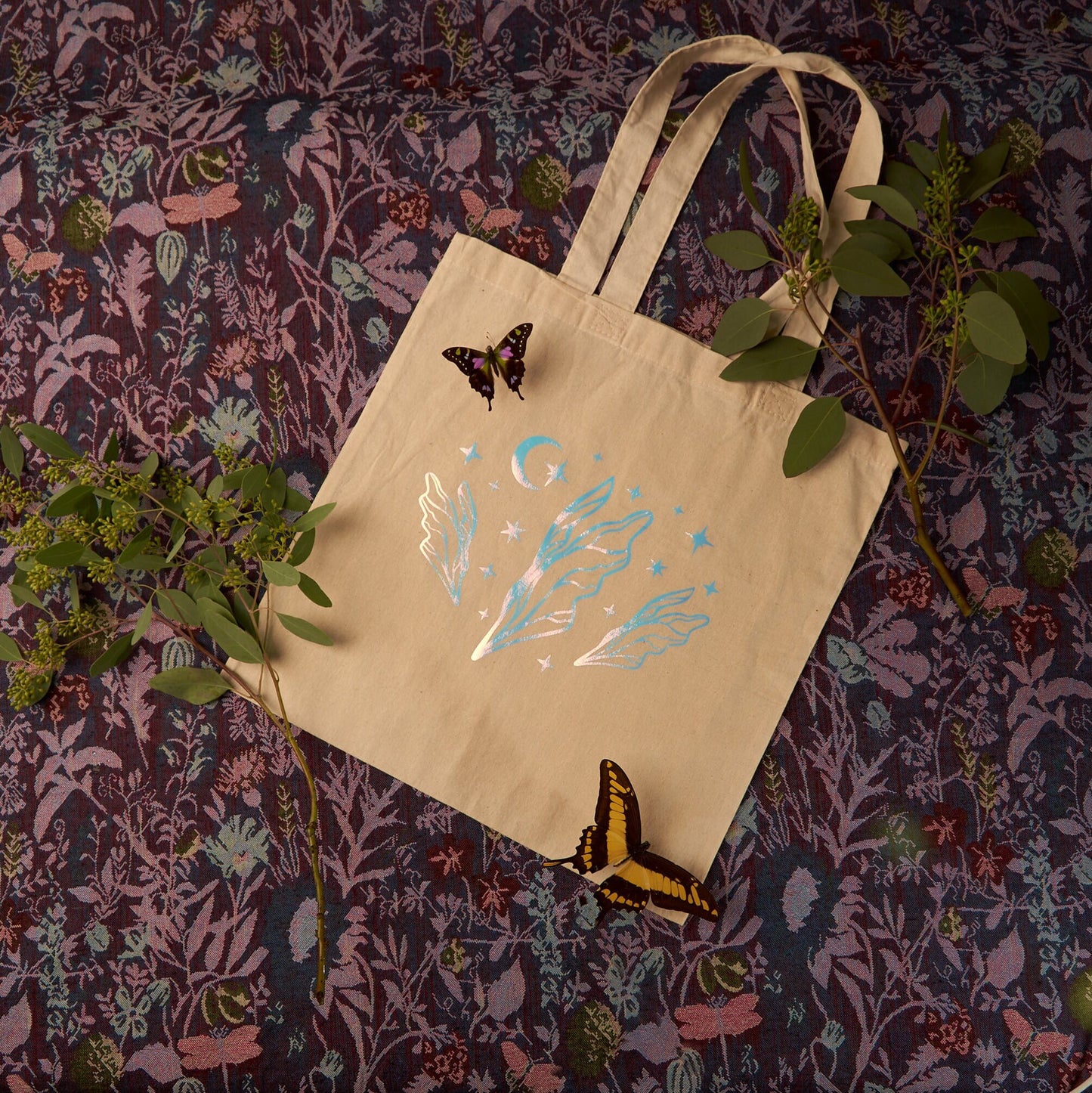 Wingies Holographic Cotton Tote