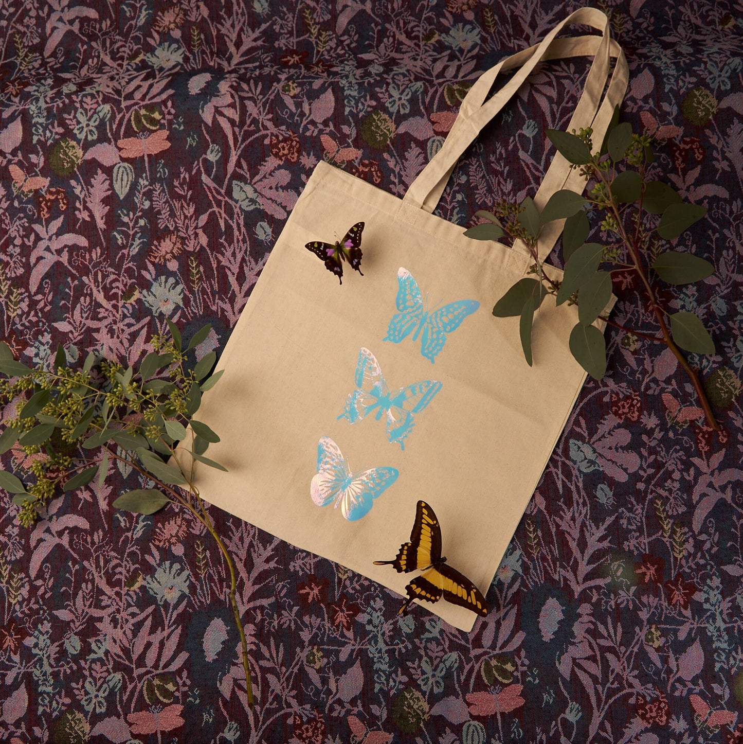 Butterfly Holographic Cotton Tote